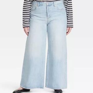 Universal Thread Blue Flare Wide Leg Jeans